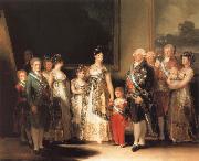 Francisco de goya y Lucientes Family of Charles IV Sweden oil painting artist